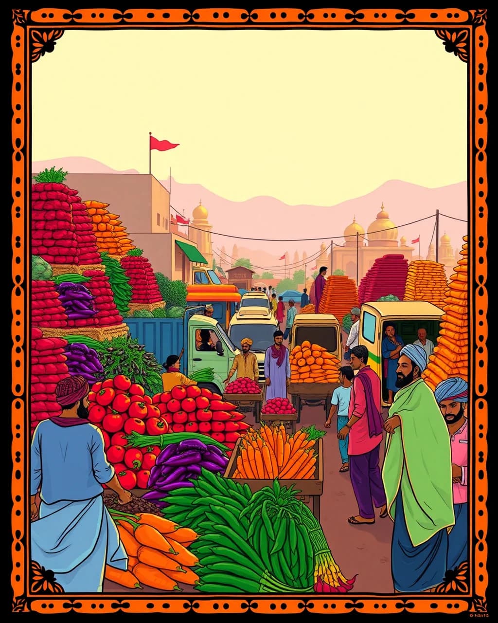 Muhana Mandi Ki Subah: Jaipur Ka Hara-Bhara Dhamaal