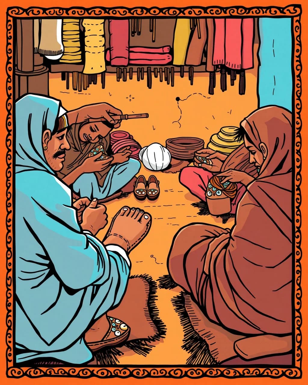 Jaipur ki mojari: hide se ceremonial nasha