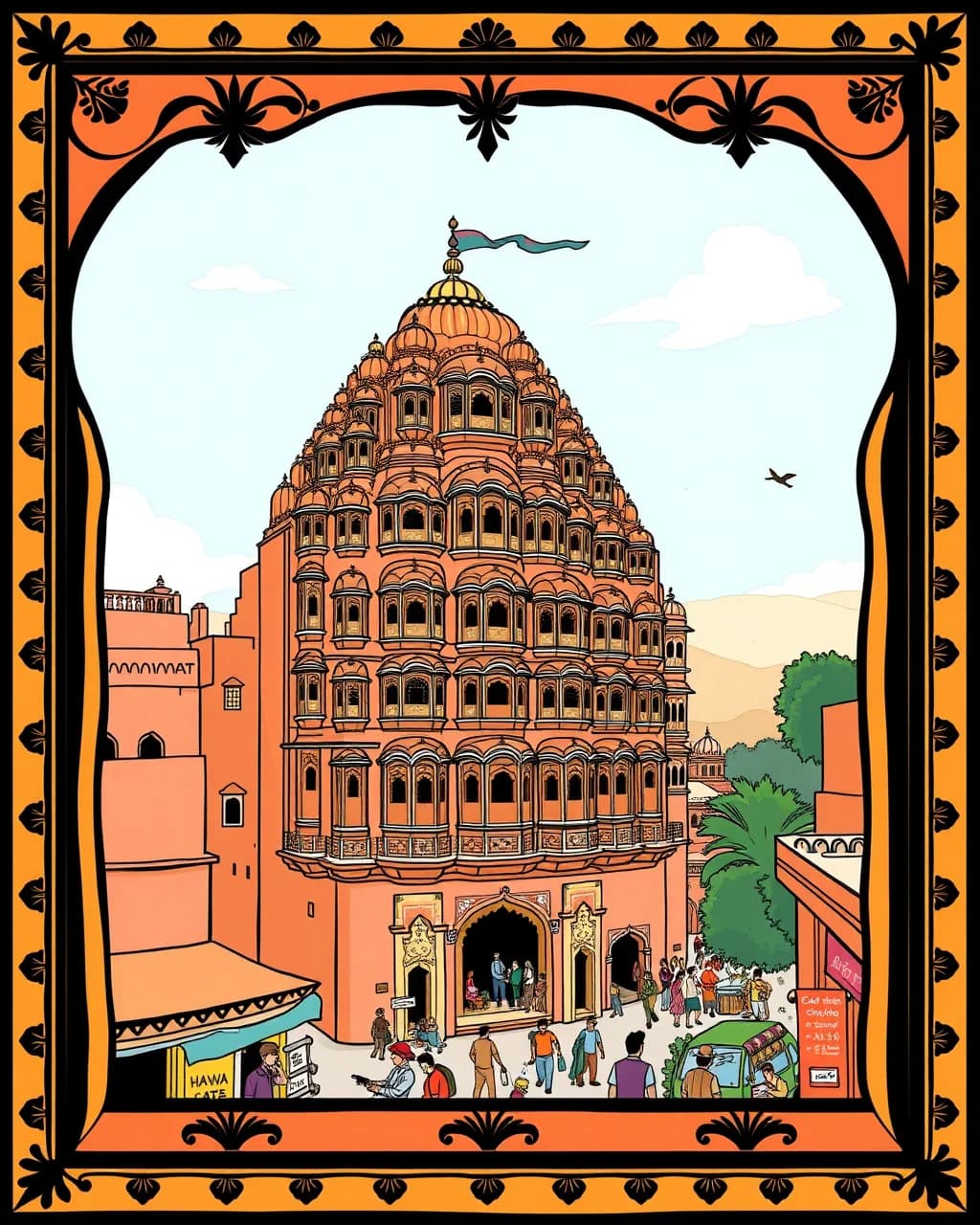 Hawa Mahal ki jaali aur Jaipur ki nazar