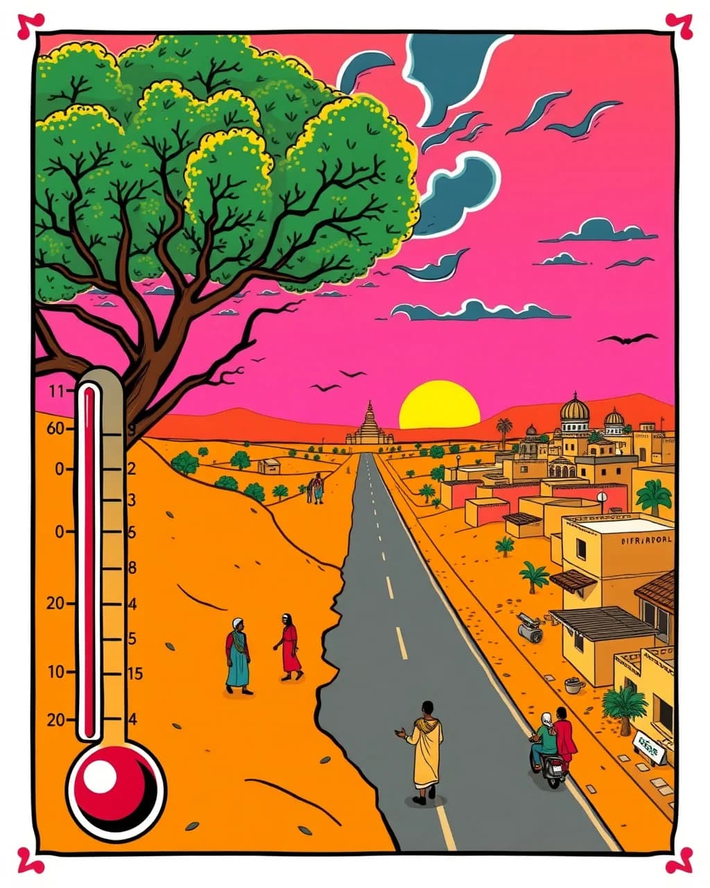 Rajasthan ki dhoop ne phir tevar dikhaye