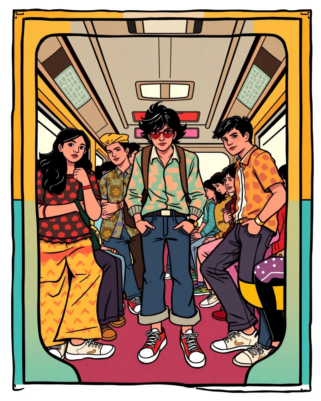 Metro coach ka Gen Z uniform, bhaisaab