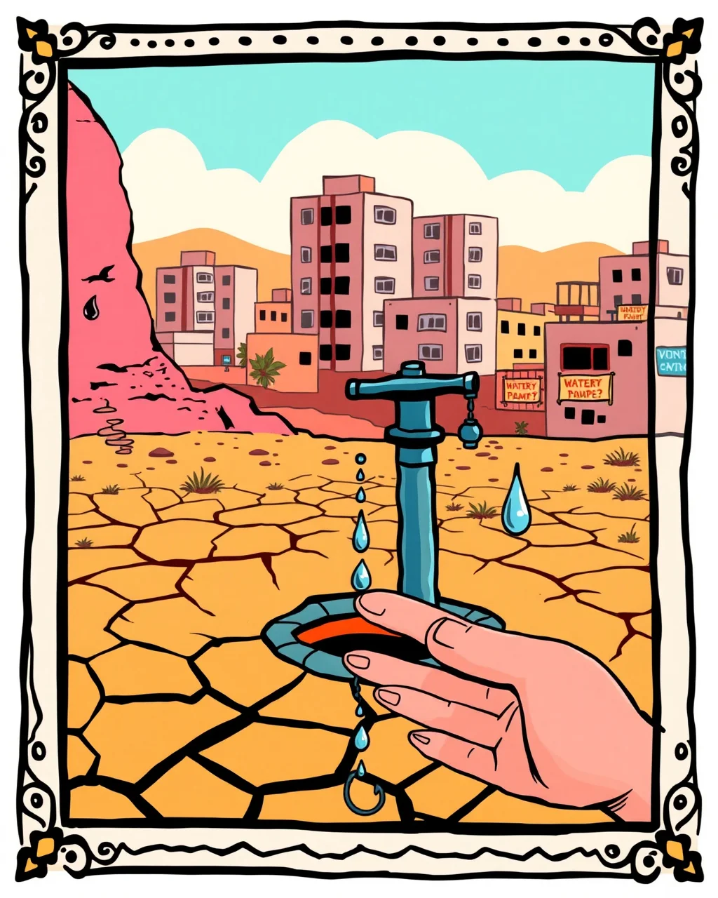 Hyderabad ka pani, Rajasthan jaisi tension
